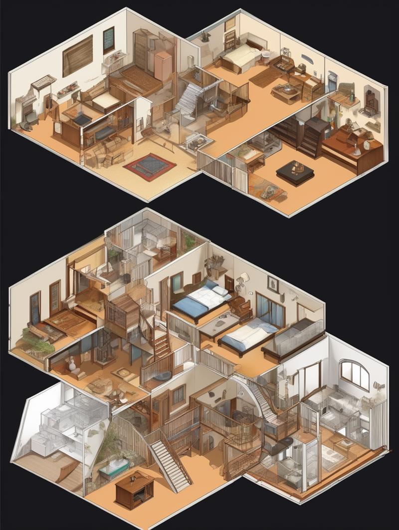 01947-2541423176-_lora_Isometric Cutaway_1_Isometric Cutaway - axonometric drawing of two story building with one basement floor house, modern st.png